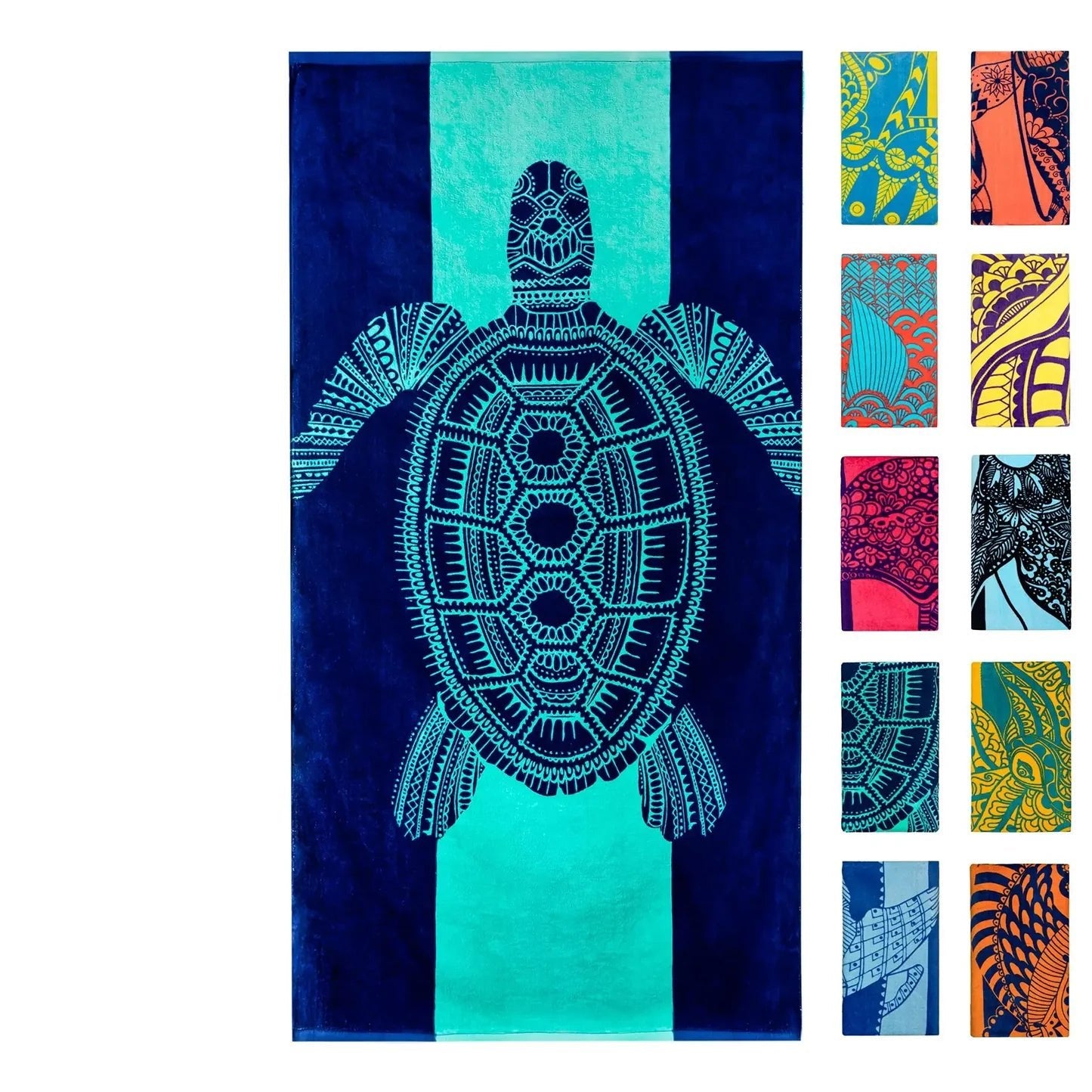 Under the Sun with our Turtle Beach Towel: Quick-Drying, Sand-Free, Super Absorbent Delight - Beachwear Australia