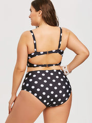 Dazzling Curves: Plus Size Underwire Bikini Black Beachwear Australia