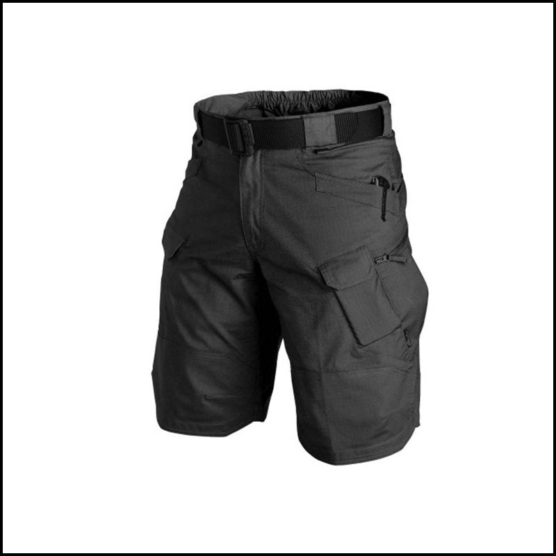 Dynamic Multi-Pocket Track Shorts Khaki Beachwear Australia