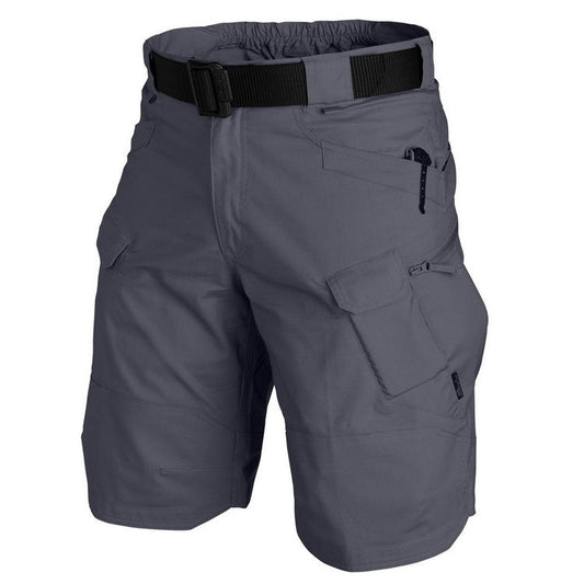 Dynamic Multi-Pocket Track Shorts Grey Beachwear Australia