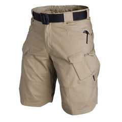 Dynamic Multi-Pocket Track Shorts Khaki Beachwear Australia