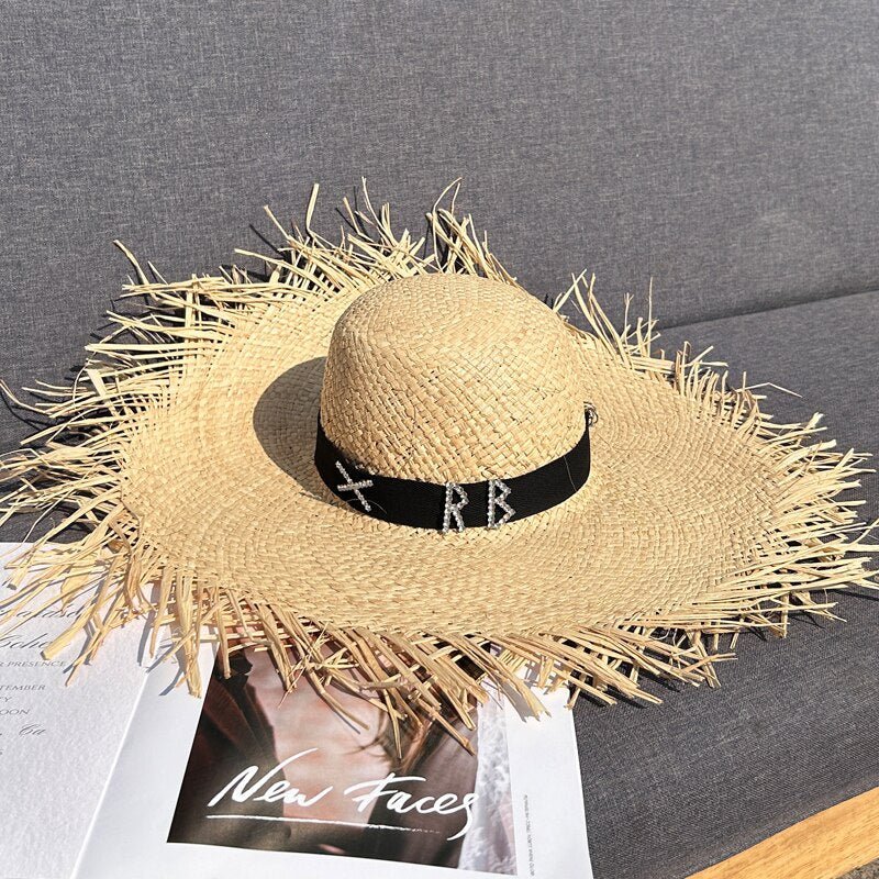 Lafite Straw Hat Dome Ribbon 01 Beachwear Australia