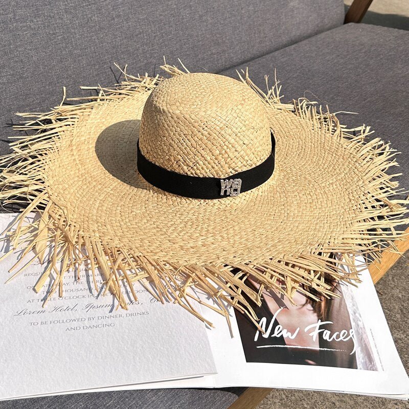 Lafite Straw Hat Dome Ribbon 03 Beachwear Australia