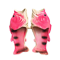 Quirky Fish-Shaped Slippers Grey Beachwear Australia