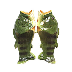 Quirky Fish-Shaped Slippers Green Beachwear Australia