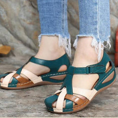 Retro-Inspired Anti-Slip Summer Sandals for Beach Green Beachwear Australia