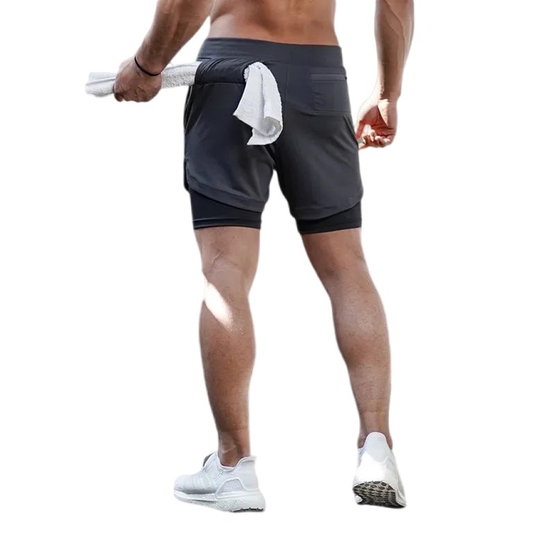 SwiftDry Performance Running Shorts Black Gray Beachwear Australia