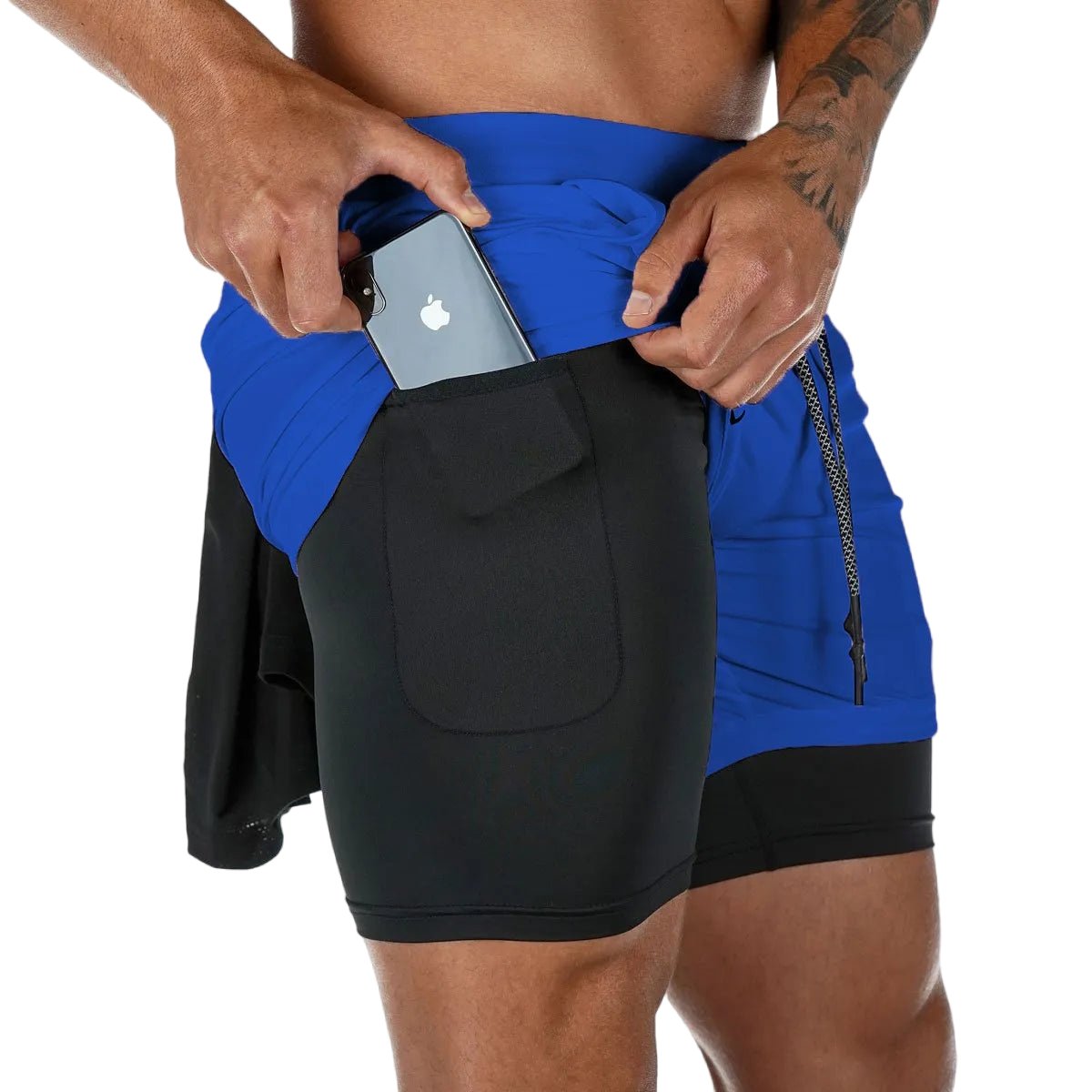 SwiftDry Performance Running Shorts Blue Beachwear Australia