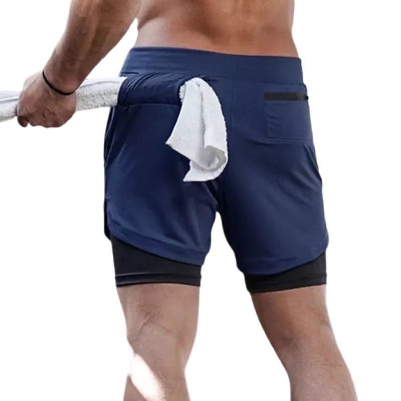 SwiftDry Performance Running Shorts Navy Blue Beachwear Australia