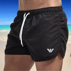 Versatile Men's Beach Fitness Shorts Black Beachwear Australia