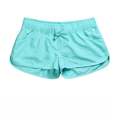 Women's Breathable Elastic Waist Beach Shorts blue Beachwear Australia