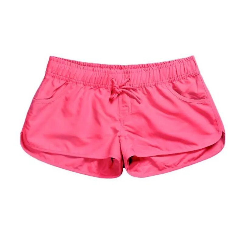 Women's Breathable Elastic Waist Beach Shorts pink Beachwear Australia